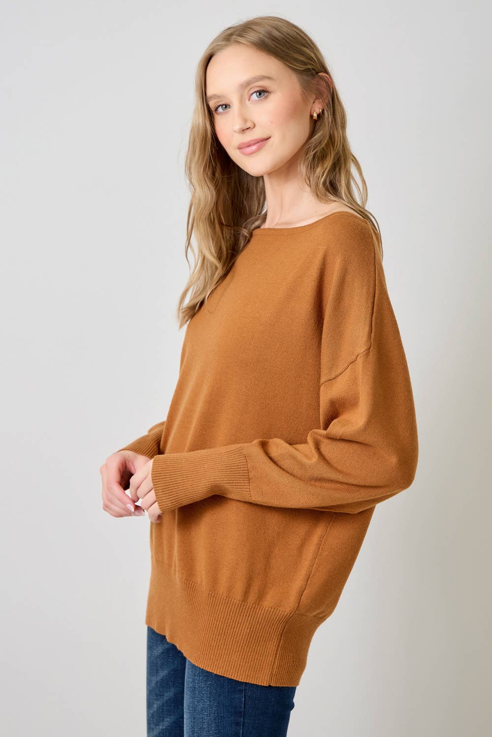 Mystree - Off Shoulder Sweater Top In Ivory