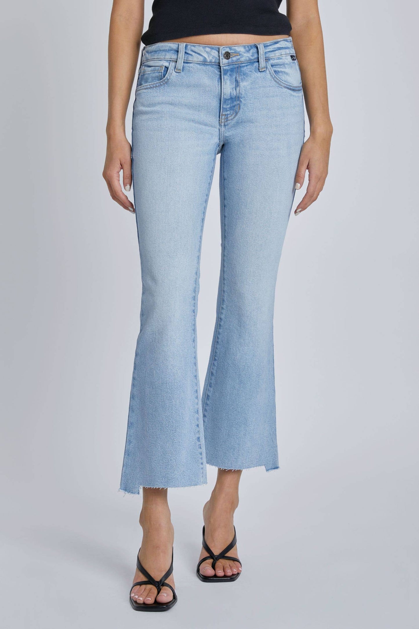 Cello Jeans - Western Mid rise crop flare