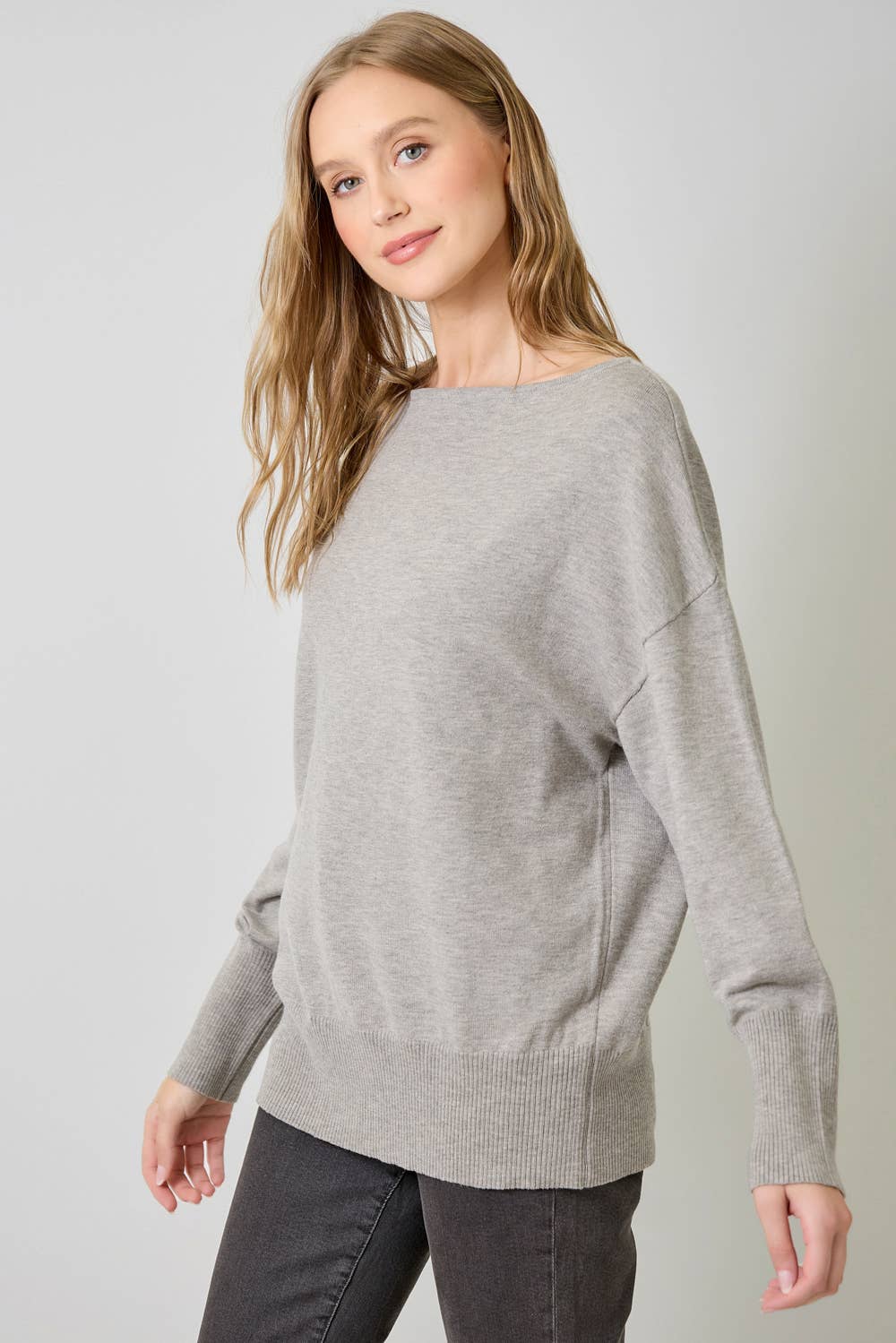 Mystree - Off Shoulder Sweater Top In Ivory
