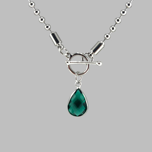 Lauren Michael - Necklace Green Stone