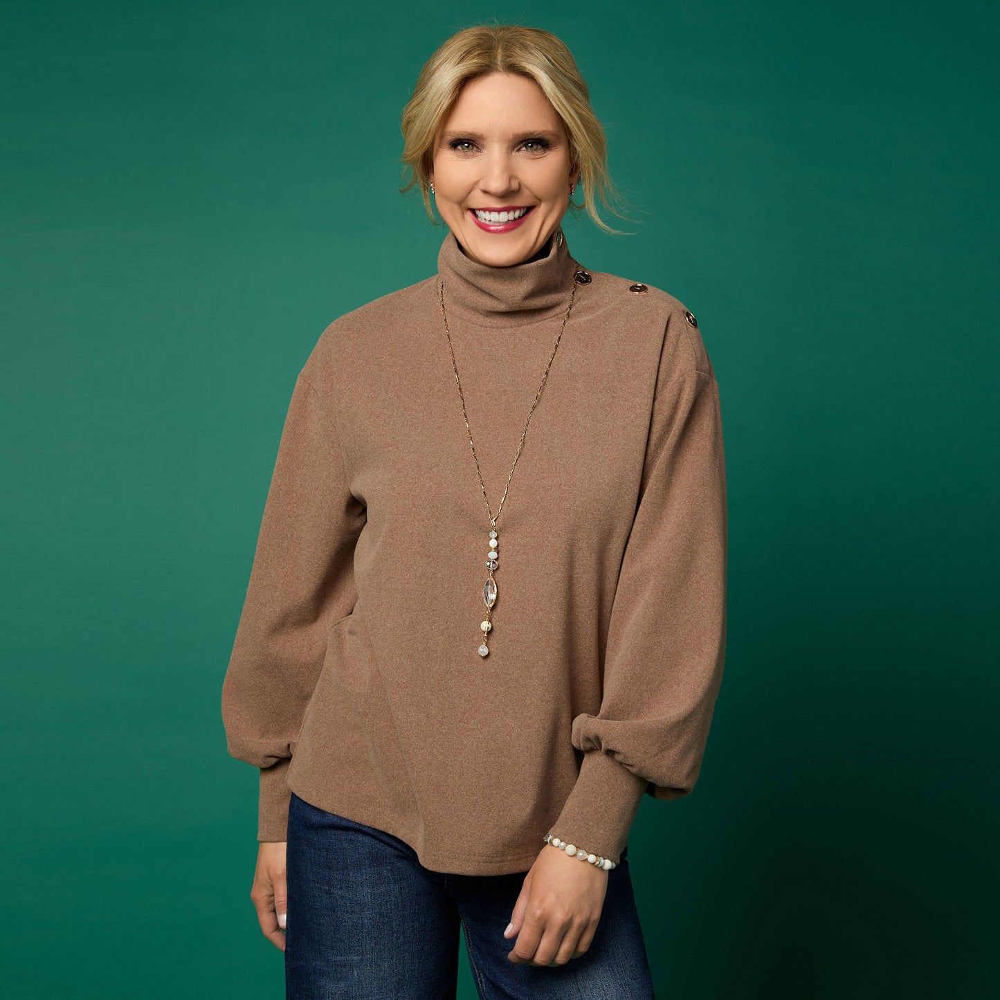 COCO + CARMEN - Audrey Necklace: Grey