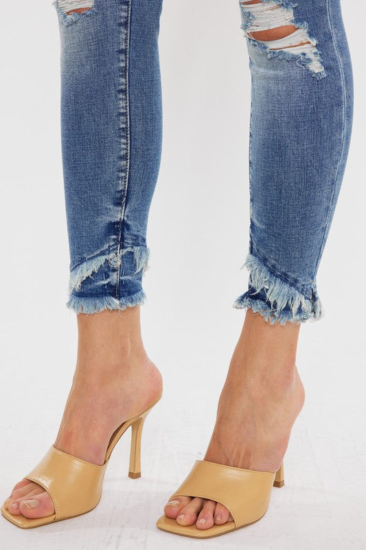 ONLINE ONLY!  Mid Rise Ankle Skinny Jeans Kan Can USA