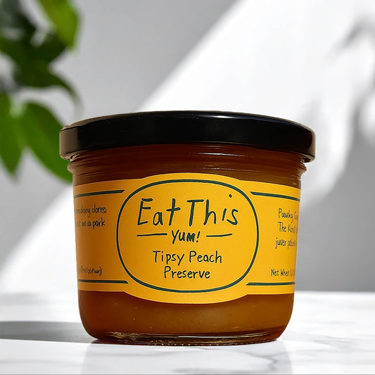 Eat This Yum -  Tipsy Peach Preserve : 7 OZ