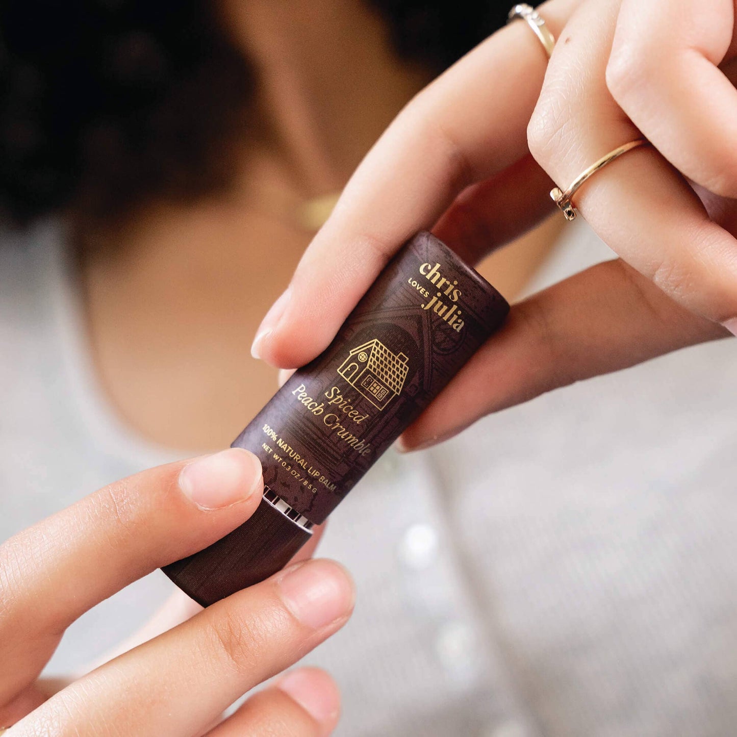 Poppy & Pout - Lip Balm, Chris Loves Julia, Spiced Peach Crumble