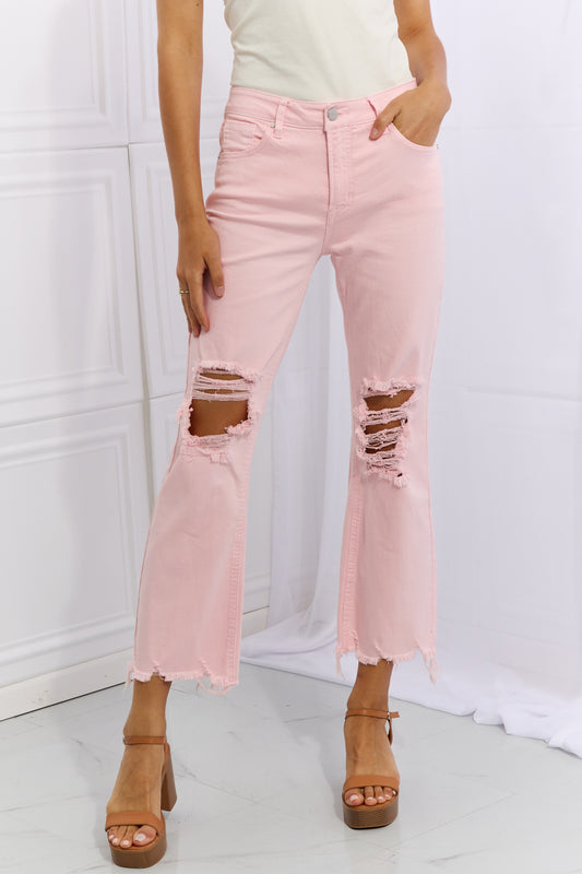 ONLINE ONLY! RISEN Miley Full Size Distressed Ankle Flare Jeans