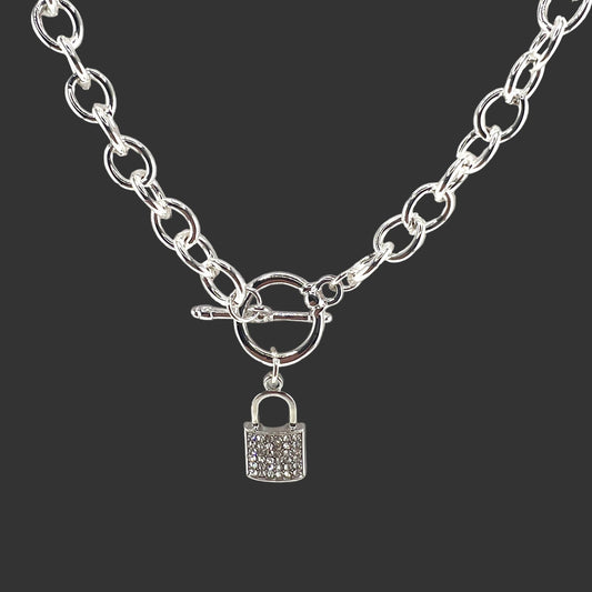 Lauren Michael - Necklace Silver Lock