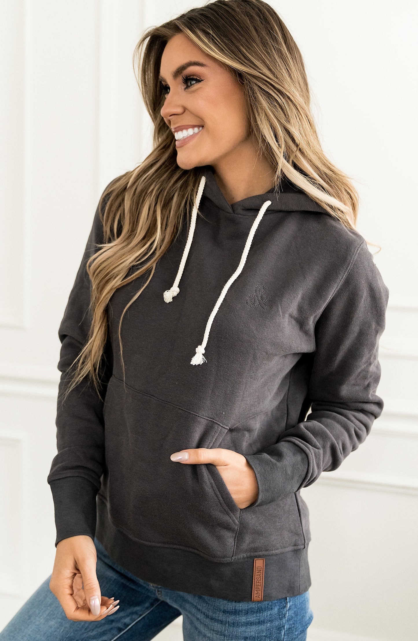 ONLINE ONLY! Staple Hoodie- Charcoal