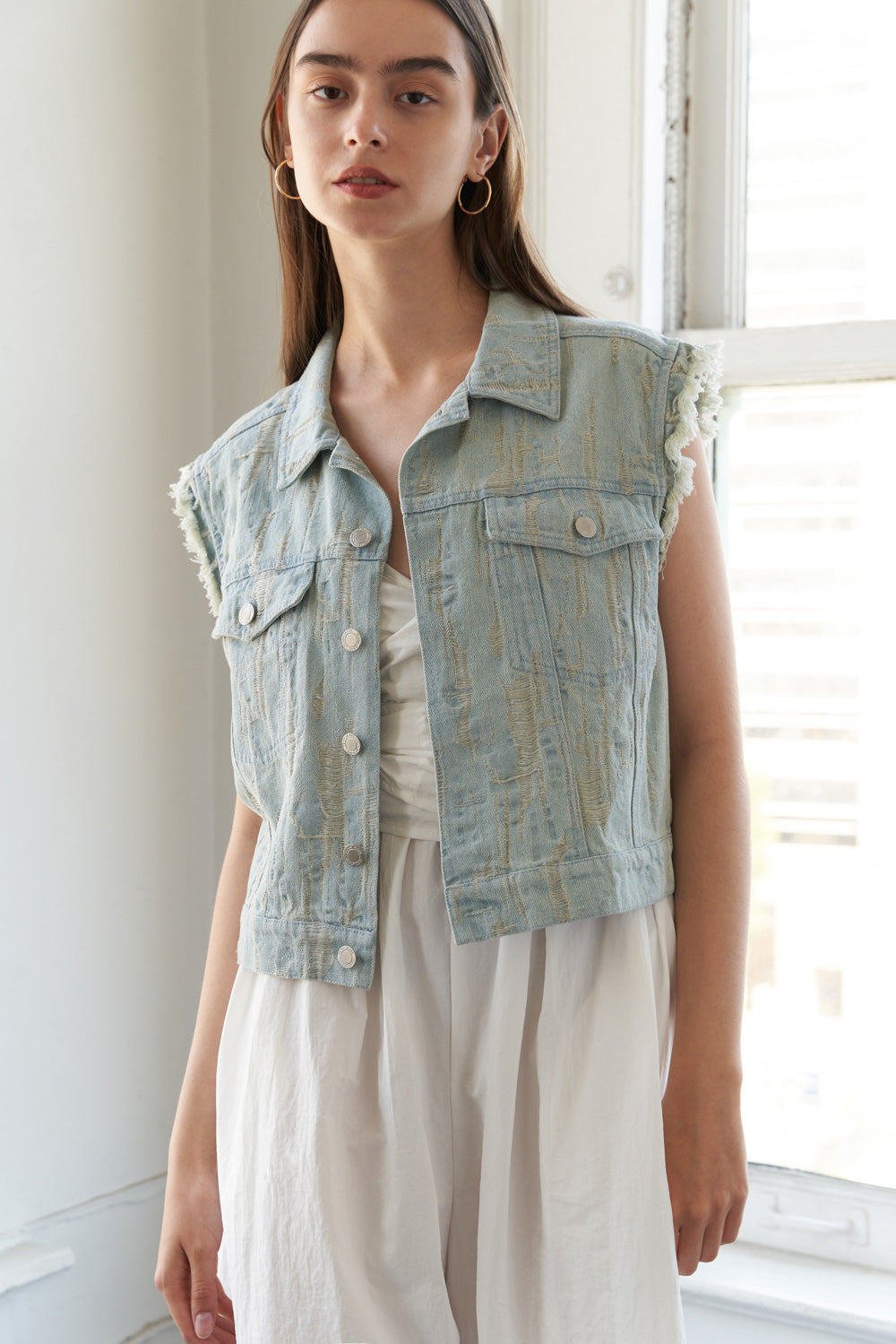 ONLINE ONLY! BLESSED LIFT DENIM VEST