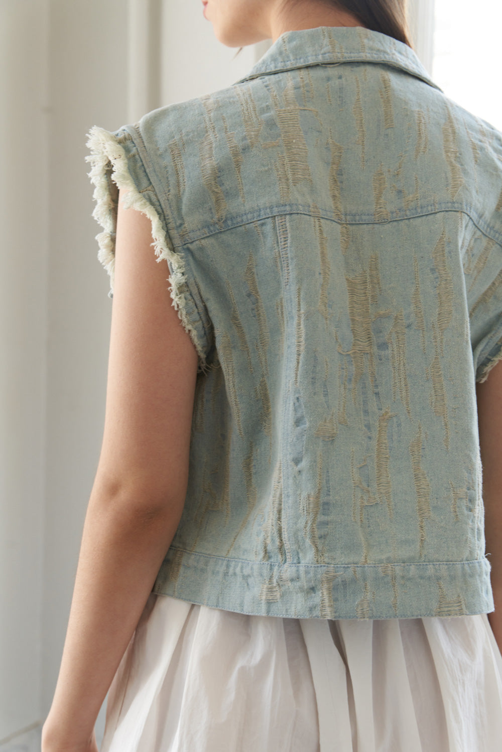 ONLINE ONLY! BLESSED LIFT DENIM VEST