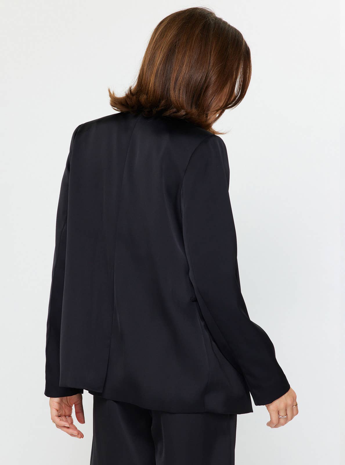 Current Air - Silky Tailored Jacket: Black