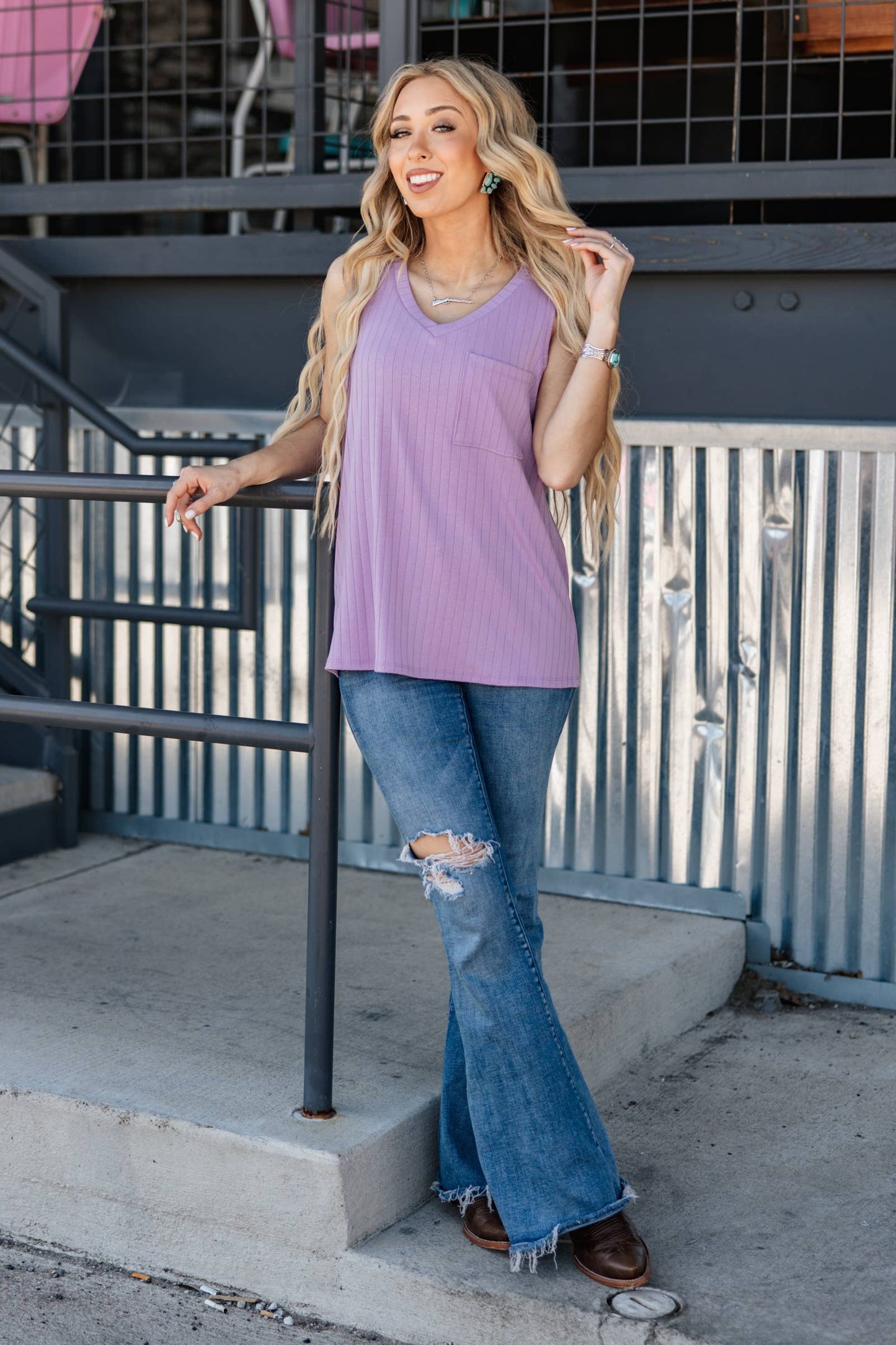 Andrée by Unit - Everyday Ribbed Tank Top in Ivory
