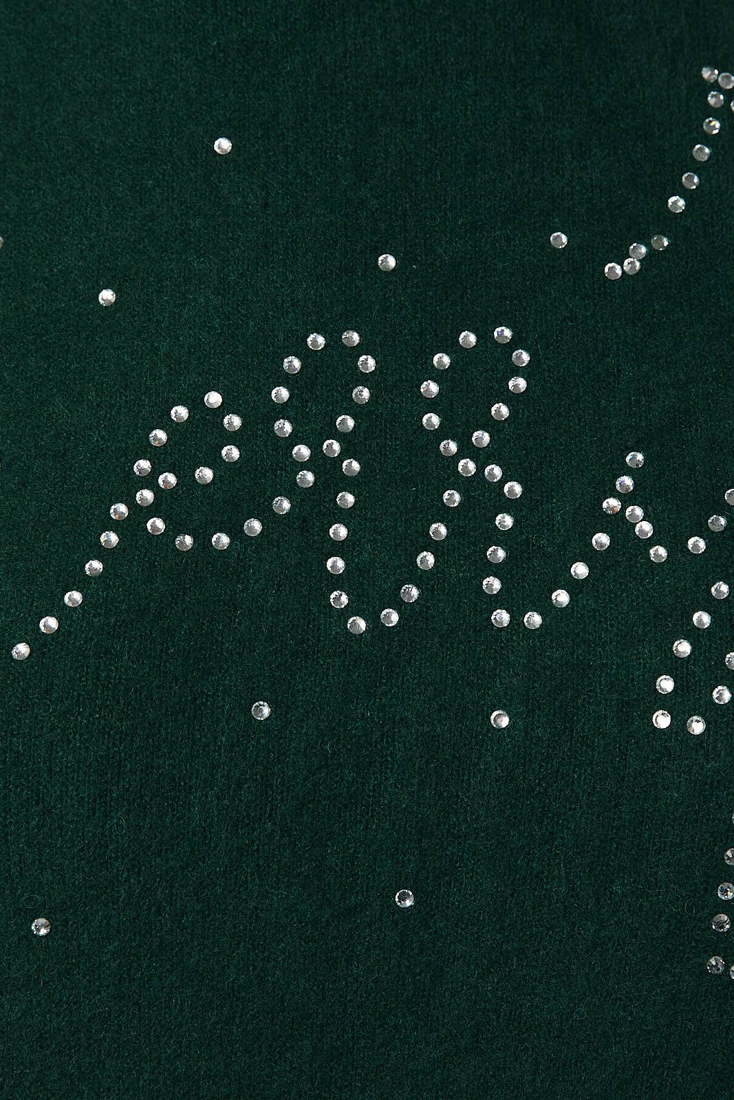 Sunday Edition by LE LIS - RHINE STONE DETAILED SWEATER in Green