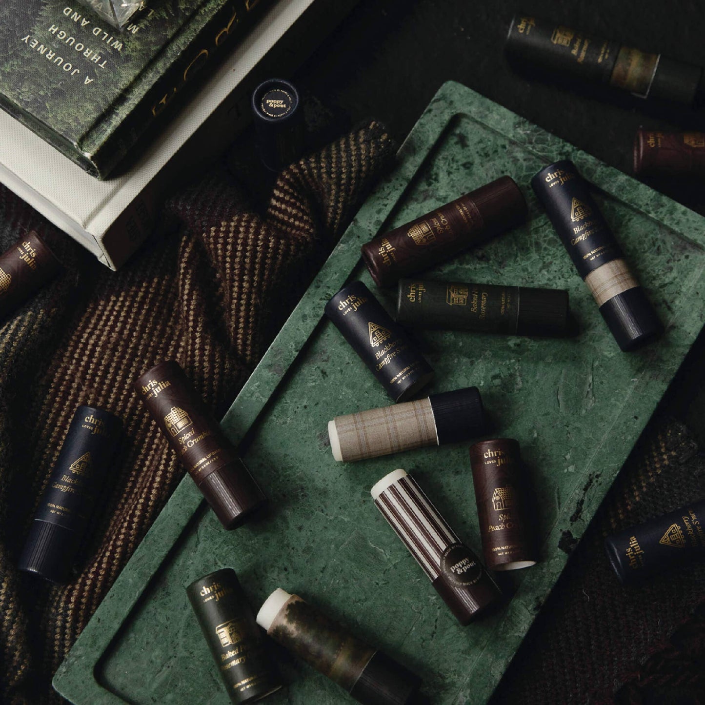 Poppy & Pout - Lip Balm, Chris Loves Julia, Blackberry Campfire S'mores