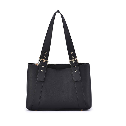 Mellow World - Kaida 3 Compartment Satchel: Black