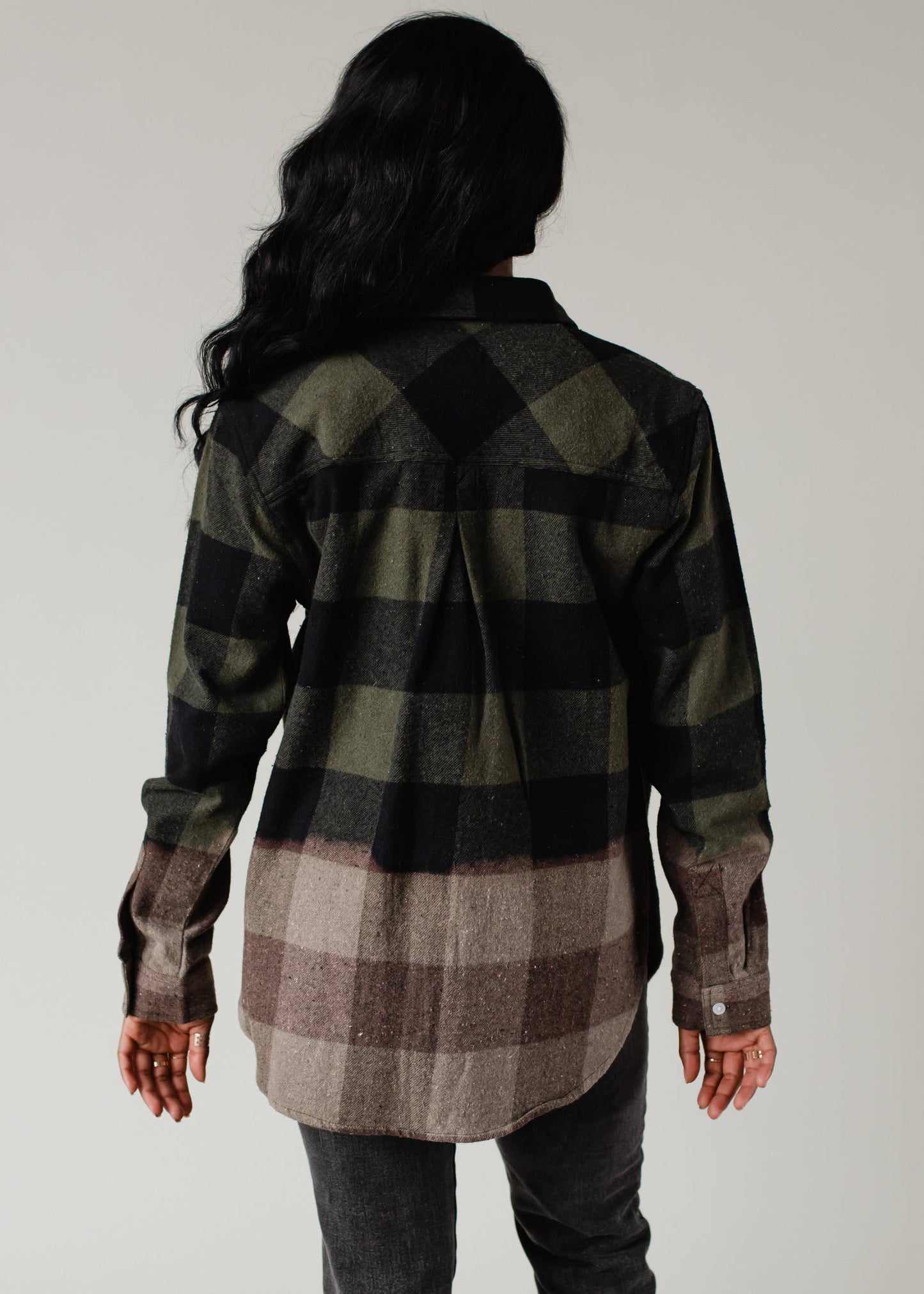 Panache Apparel Co. - Dk Green & Black Plaid Flannel