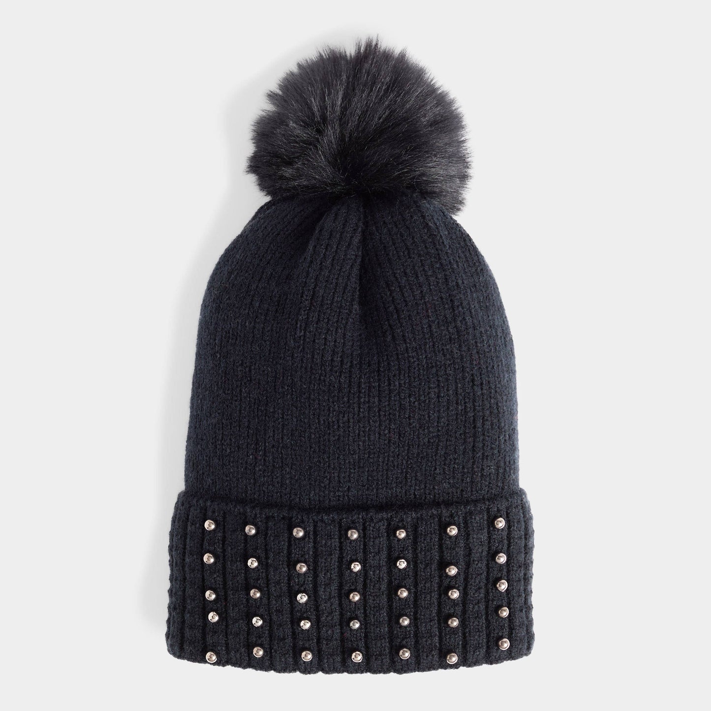 COCO + CARMEN - Razzle Dazzel Knit Hat: Black / One Size