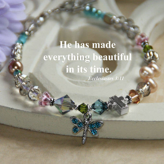 Inspirational Jewels316 - He has made everything beautiful Scripture Bracelet