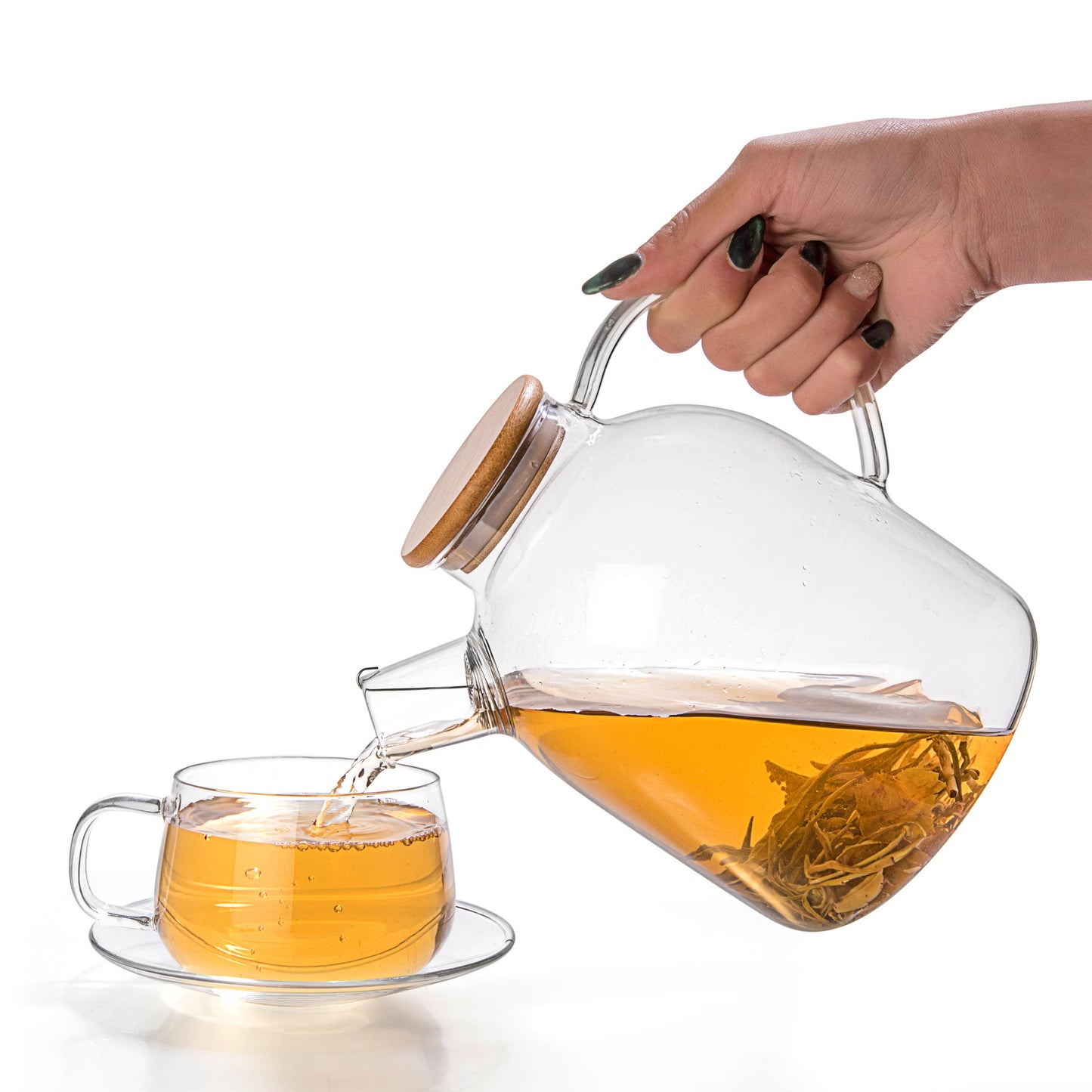TEALYRA / LUXBE - Large Glass Teapot And Kettle 60oz - Stove-Top Safe