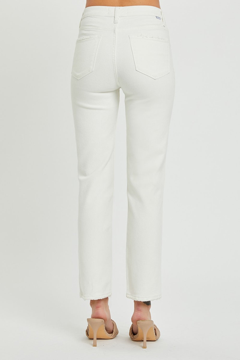 ONLINE ONLY! RISEN Full Size Mid-Rise Tummy Control Straight Jeans