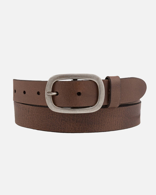 Amsterdam Heritage Leather Belts, Classic Leather Belt with Antique Buckle: Light Brown