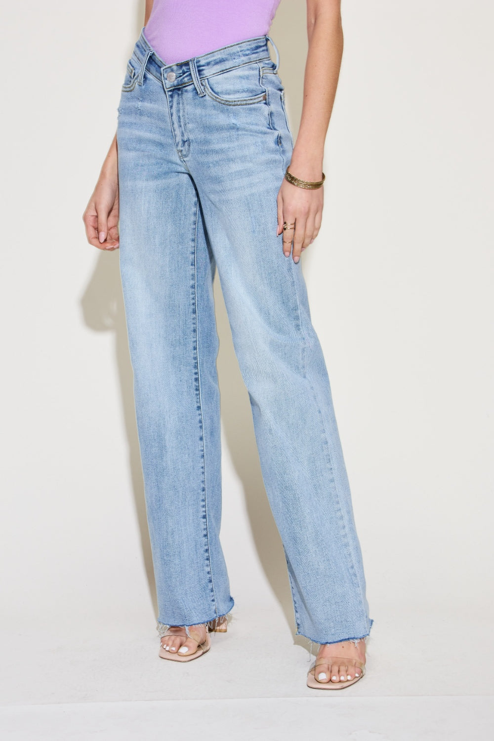 ONLINE ONLY! Judy Blue Full Size V Front Waistband Straight Jeans