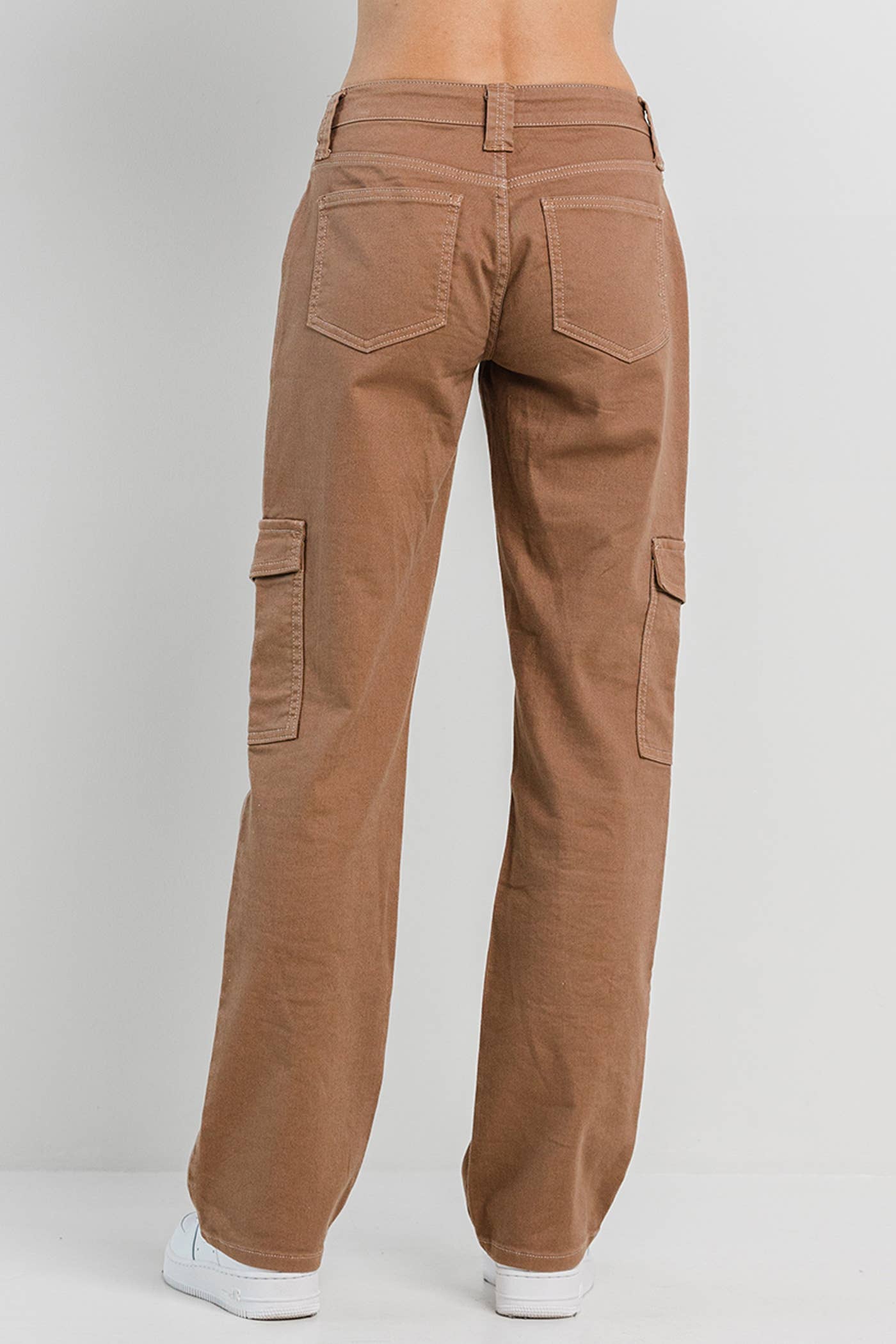 Jelly Jeans - Taupe Straight Cargo Pants: Taupe in Straight leg