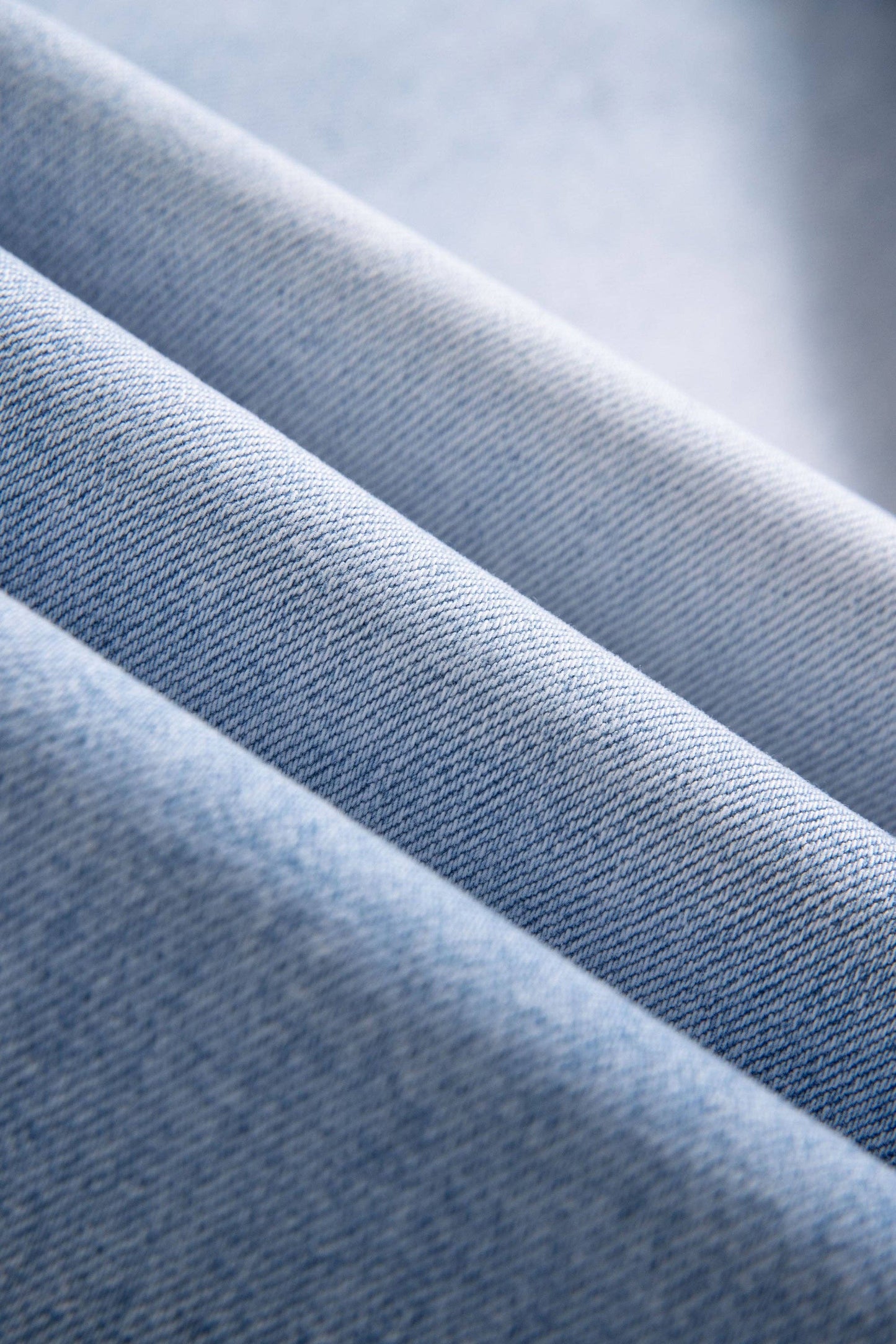 BAYEAS - HIGH RISE DRAWSTRING DENIM JEANS WITH FINISHED HEM LIGHT BLUE