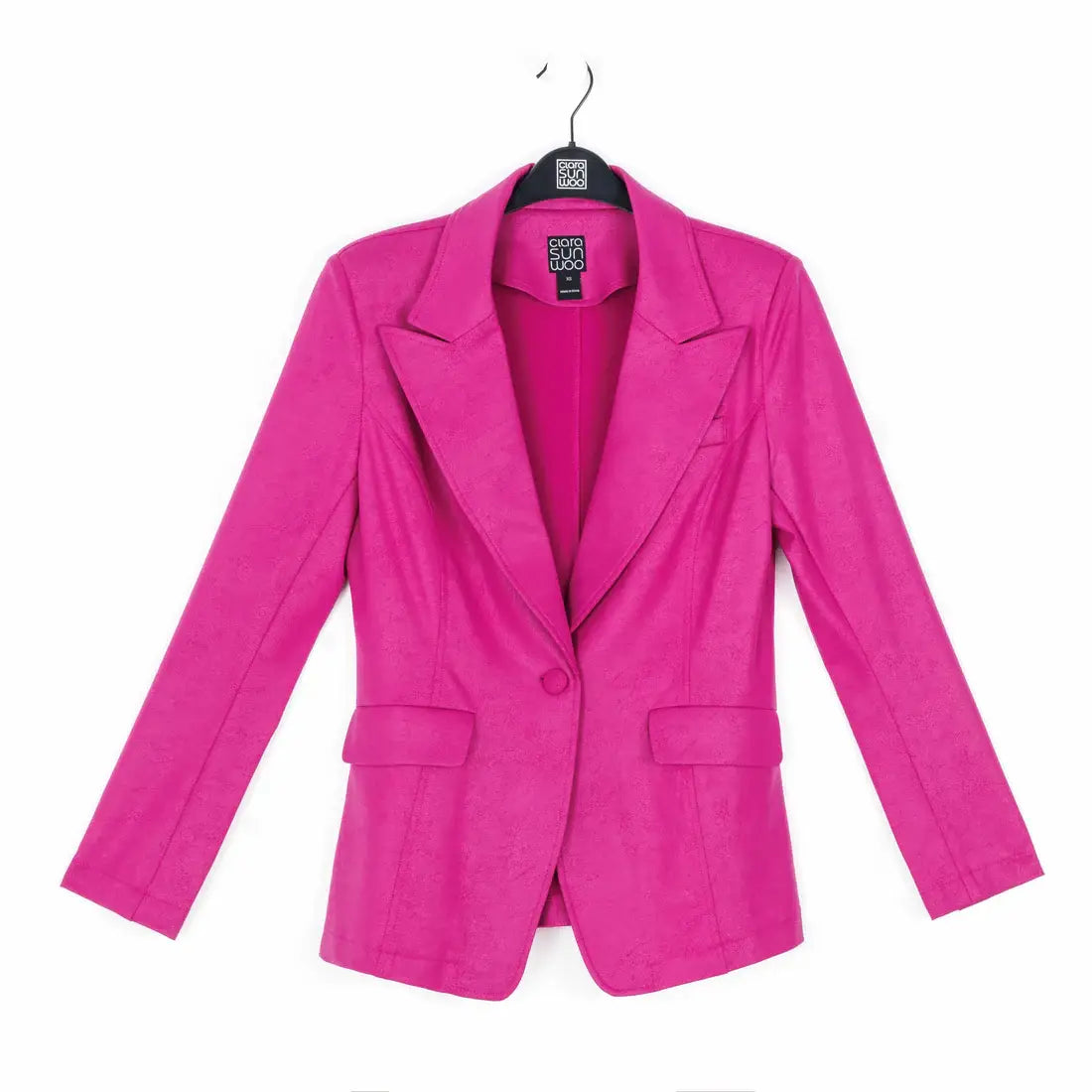 Clara Sunwoo - JK124 - Liquid Leather ™ Signature Pocket Blazer: Black / S