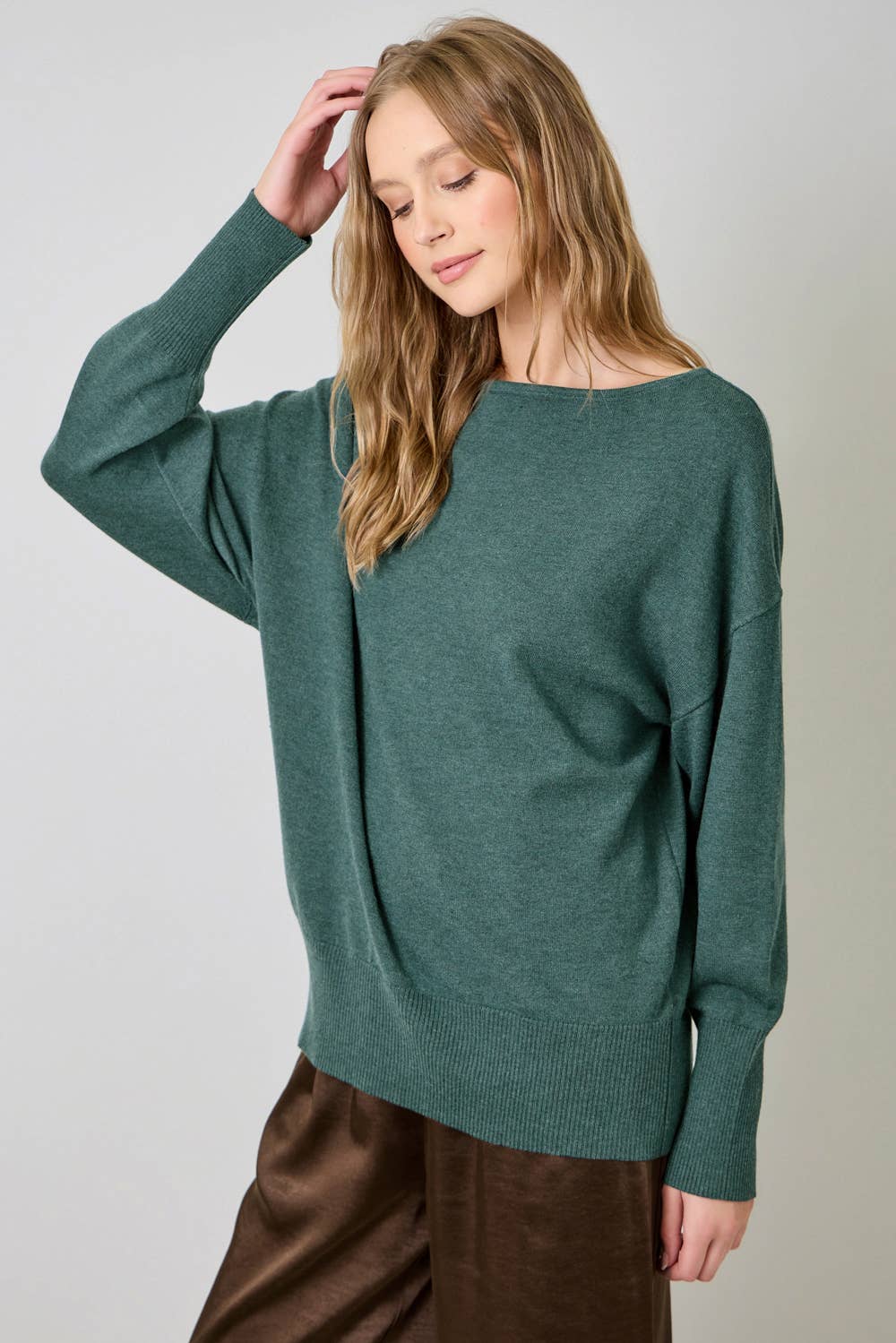 Mystree - Off Shoulder Sweater Top In Ivory