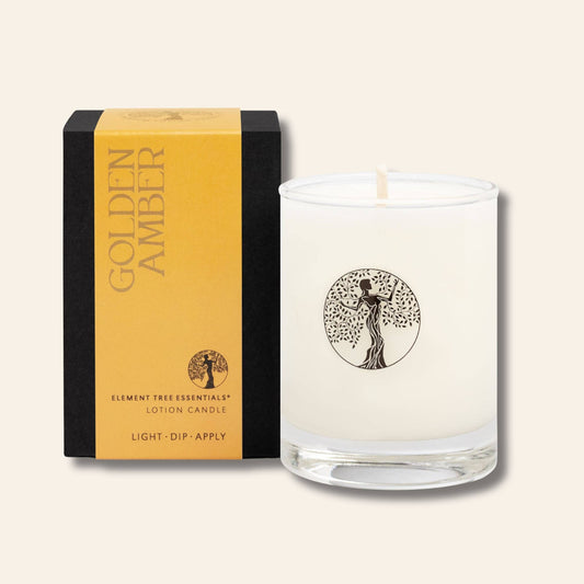 Element Tree Essentials - Golden Amber Lotion Candle: 3 oz. Lotion Candle