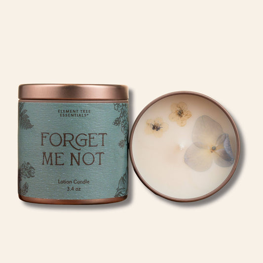 Element Tree Essentials - Forget Me Not Lotion Candle: 3.4 oz. Lotion Candle