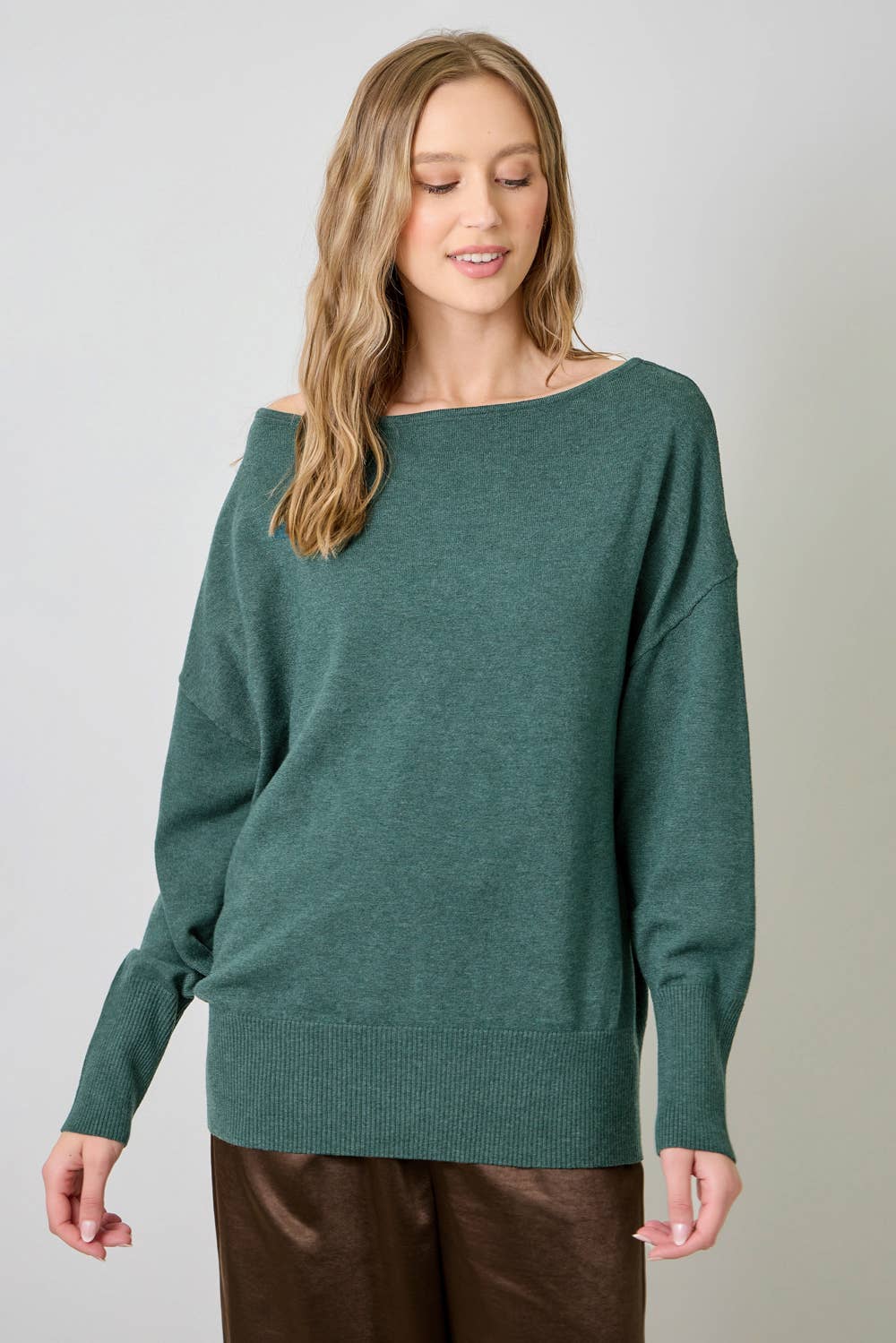Mystree - Off Shoulder Sweater Top In Ivory