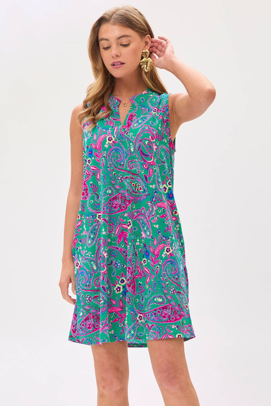 Dear Scarlett - Effortless Tank Dress: Emerald