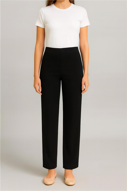 Straight Leg Deluxe Millennium Eric Pants: Black
