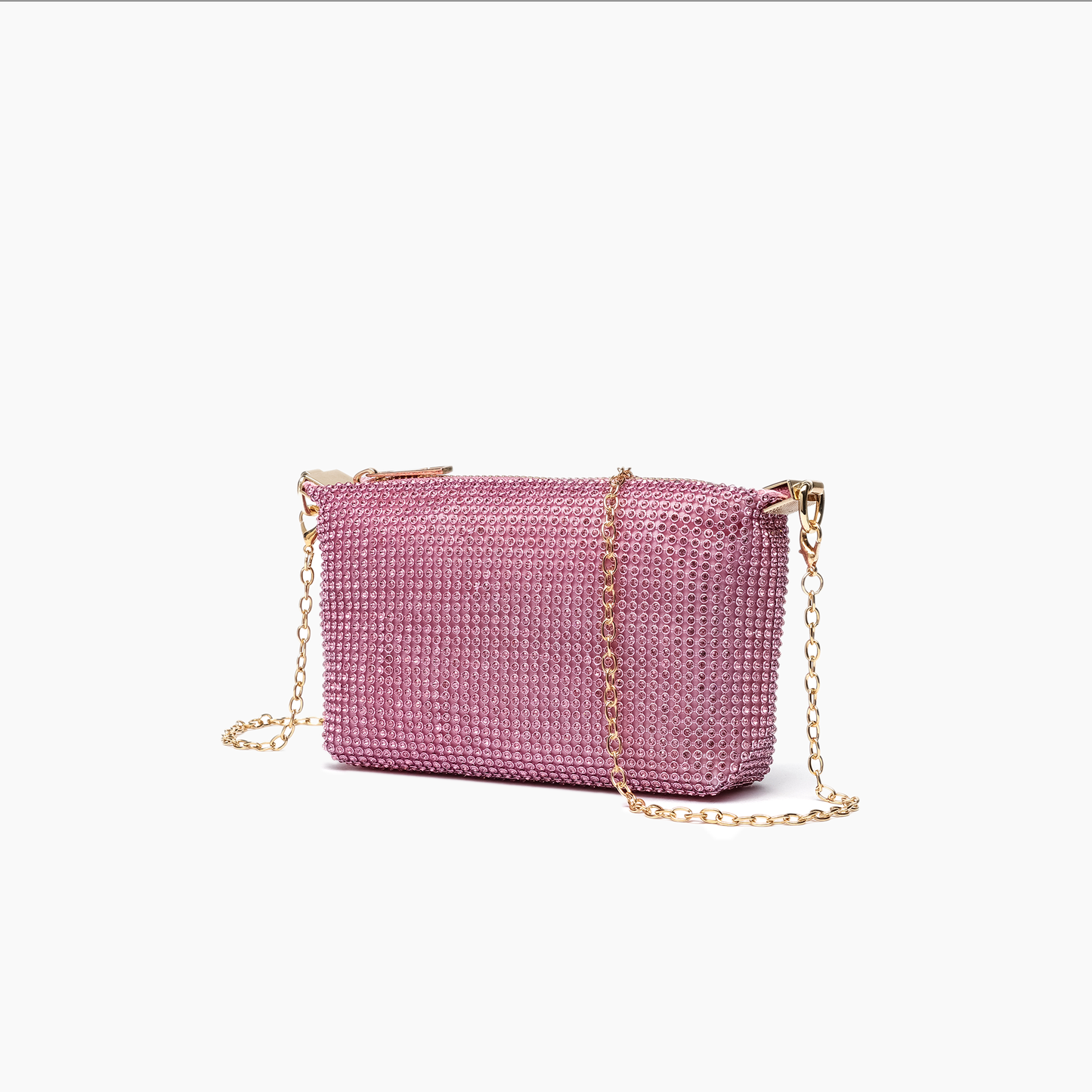 Like Dreams - Remy Rhinestone Multi Crossbody Clutch: Pink