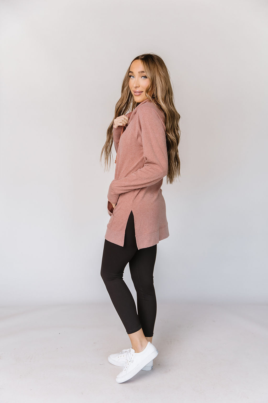 ONLINE ONLY! Sideslit Hoodie - Burnt Sienna