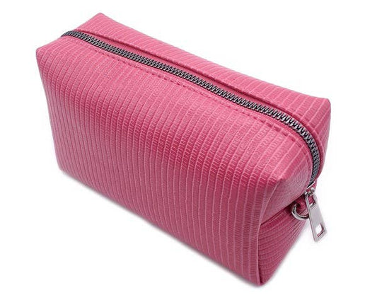 BARBIE PINK LIZARD COSMETIC POUCH BAG