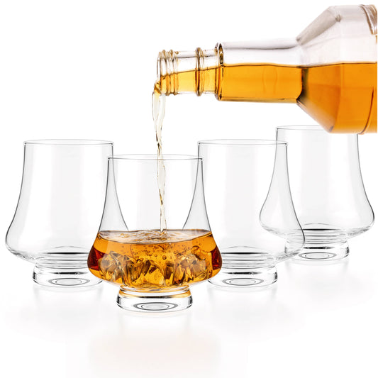 TEALYRA / LUXBE - Luxbe - Bourbon & Brandy Crystal Glasses Snifter, Set of 4